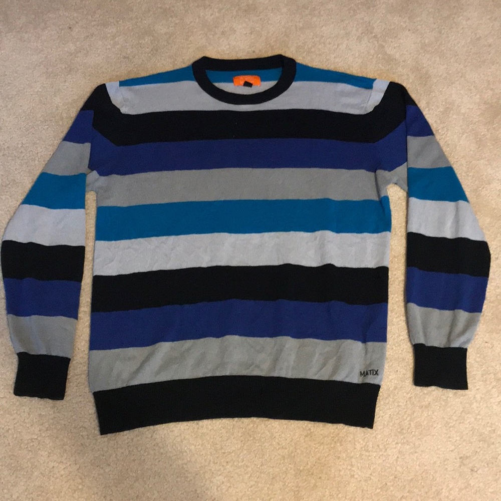Blue Striped Sweater